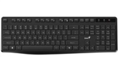 Obrázek GENIUS klávesnice KB- 7200, bezdrátová 2, 4GHz, Mini- receiver, Copilot, CZ+SK layout, černá