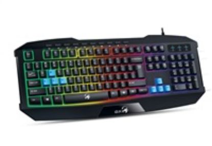 Obrázek GENIUS klávesnice GX GAMING K- 215 / herní, drátová, podsvícená/ USB/ černá/ CZ+SK layout