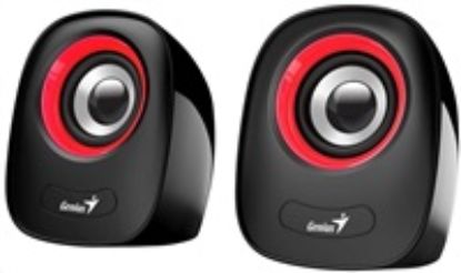 Obrázek GENIUS repro SP- Q160 Red, 2.0, 6 W, USB napájení, 3, 5" jack, černo- červené