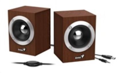 Obrázek GENIUS repro SP- HF280, 2.0, 6 W, dřevěné, hnědé