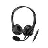 Obrázek GENIUS sluchátka HS- 235U, USB- A, 2.4m, černá