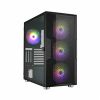 Obrázek Fortron skříň Midi Tower CUT592, průhledná bočnice, E- ATX, 4x ARGB ventilátor