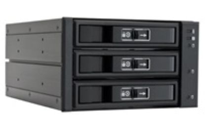 Obrázek CHIEFTEC SATA/ SAS Backplane CBP- 2131SAS, 2 x 5.25" bays for 3 SAS/ S- ATA HDDs, Hot- Swap, full aluminium
