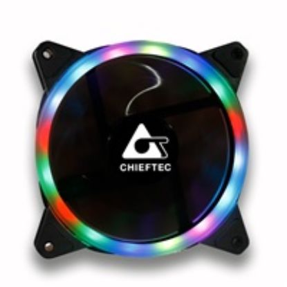 Obrázek CHIEFTEC oboustranný prstencový větrák AF- 12RGB s 6 pinovým konektor pro modely GL/ GP