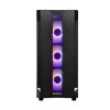 Obrázek CHIEFTEC skříň Miditower Gaming HUNTER, Black, 4x RGB Rainbow Fan, 2 x USB 3.0, side glass