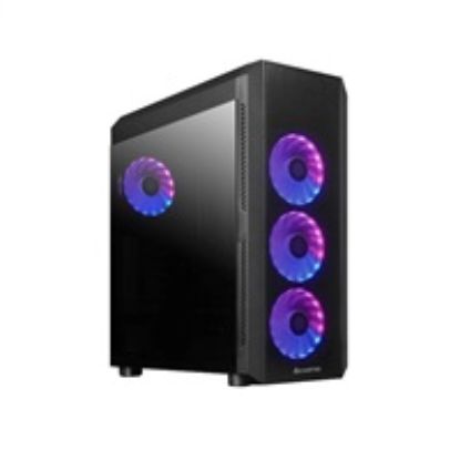 Obrázek CHIEFTEC skříň SCORPION 4, ATX, 1x USB- C 3.2, 2x USB 3.1, 4x 120mm ARGB Fan, ARGB Hub, černá