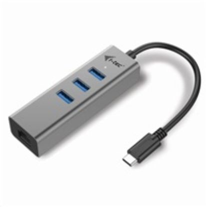 Obrázek i- tec USB- C Metal 3- portový HUB s Gigabit Ethernet adapterem
