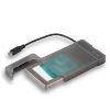 Obrázek i- tec USB 3.0 MySafe Easy, rámeček na externí pevný disk 9, 5mm / 2.5" USB- C 3.1 Gen2, černý