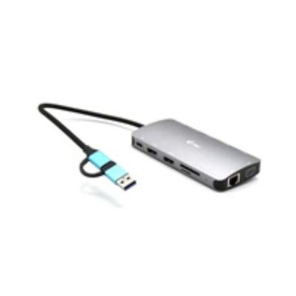 Obrázek i- tec USB 3.0 USB- C/ Thunderbolt 3x Display Metal Nano Dock with LAN, PD 100 W