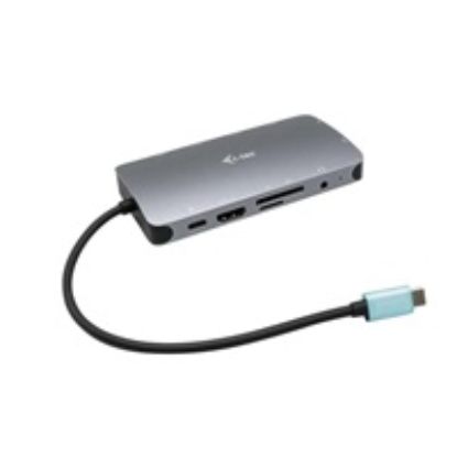 Obrázek i- tec USB- C Metal Nano Dock HDMI/ VGA with LAN + Power Delivery 100 W + Charger 100 W (bundle)
