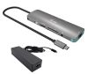 Obrázek i- tec USB- C Metal Nano Docking Station 4K HDMI LAN with Power Delivery 100 W + Charger 100 W