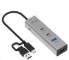Obrázek i- tec Universal Charging Metal HUB 2x USB- C + 2x USB- A Port, PD 85 W