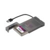 Obrázek i- tec USB 3.0 MySafe Easy, rámeček na externí pevný disk 6.4 cm / 2.5" pro SATA I/ II/ III HDD SSD, černý