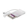 Obrázek i- tec USB 3.0 MySafe Easy, rámeček na externí pevný disk 6.4 cm / 2.5" pro SATA I/ II/ III HDD SSD, bílý