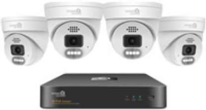 Obrázek iGET HOMEGUARD HGNVK84804 - kamerový PoE set 2K NVR 8CH + 4x venkovní kamera se zvukem