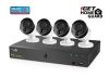 Obrázek iGET HOMEGUARD HGNVK85304 Kamerový PoE systém se SMART detekcí pohybu, 8- kanálový FullHD NVR + 4x FullHD venkovní…
