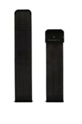 Obrázek Garett univerzální řemínek 22 mm, černý kovový, typ Mesh