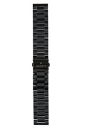 Obrázek Garett univerzální řemínek 22 mm, černý kovový, typ Solid