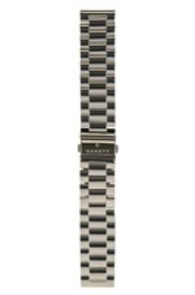 Obrázek Garett univerzální řemínek 22 mm, stříbrný kovový, typ Solid