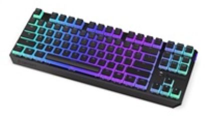 Obrázek ENDORFY Klávesnice Thock TKL Wireless Red Pudding, Mechanická, Bezdrátová, ARGB, černá