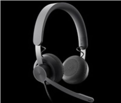 Obrázek Logitech sluchátka s mikrofonem Zone Wired Teams Headset Graphite - EMEA