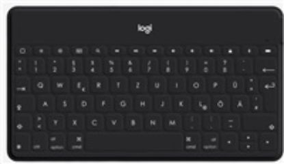 Obrázek Logitech Bluetooth Keyboard Folio Keys- To- Go, DE, Black, Apple