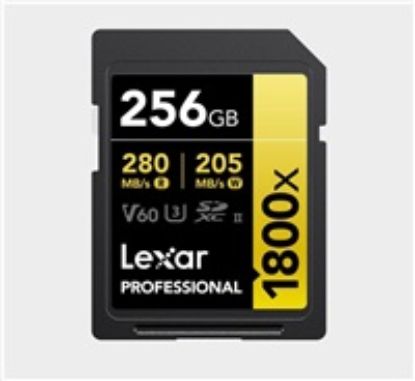Obrázek Lexar SDXC Pro 1800x U3 UHS- II R280/ W210 (V60) 256 GB