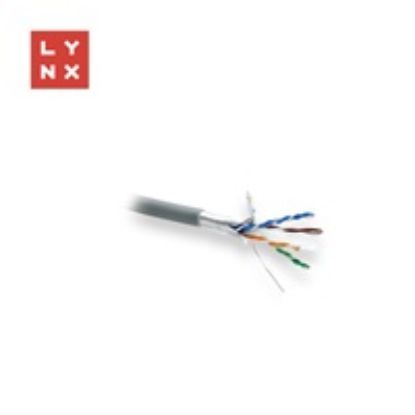 Obrázek LYNX FTP kabel, Cat6, LSZH, celoměděný, vnitřní, šedý, cívka 305m