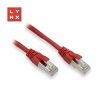 Obrázek LYNX FTP patch kabel Cat5e PVC, CCA, 15m, červený