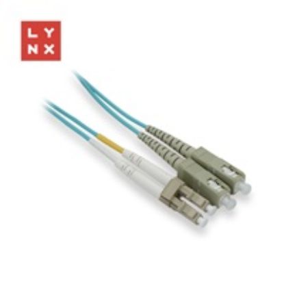 Obrázek LYNX duplexní patch kabel MM, OM3, LC/ SC, 50/ 125µm, 1m