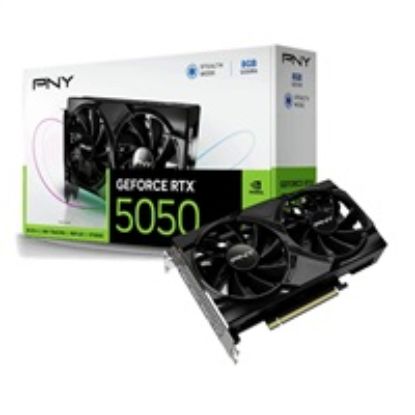 Obrázek PNY VGA Nvidia GeForce RTX 5050 8 GB Dual Fan, RTX 5050, 8 GB GDDR6, 3xDP, 1xHDMI