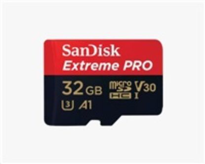 Obrázek SanDisk Micro SDXC karta 32 GB Extreme PRO (100MB/ s, Class 10 UHS- I V30) + adaptér