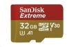 Obrázek SanDisk MicroSDHC karta 32 GB Extreme (100MB/ s, Class 10, UHS- I U3 V30) + adaptér