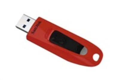 Obrázek SanDisk Flash Disk 64 GB Ultra, USB 3.0, červená