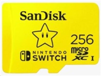 Obrázek SanDisk MicroSDXC karta 256 GB for Nintendo Switch (R: 100/ W: 90 MB/ s, UHS- I, V30, U3, C10, A1) licensed Product…