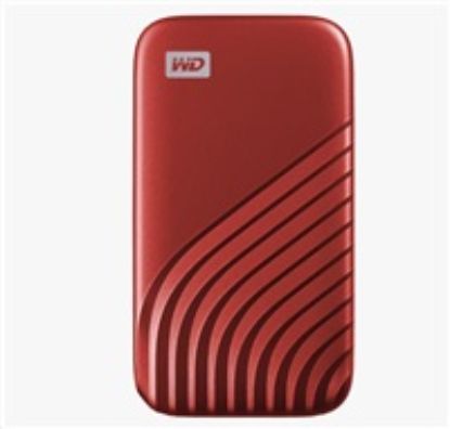 Obrázek SanDisk WD My Passport SSD externí 2 TB , USB- C 3.2 , 1050/ 1000MB/ s R/ W PC & Mac , Red
