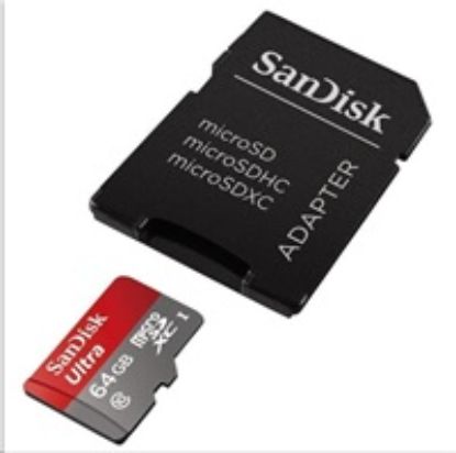 Obrázek SanDisk MicroSDXC karta 64 GB Ultra (80MB/ s, Class 10, Android) + adaptér