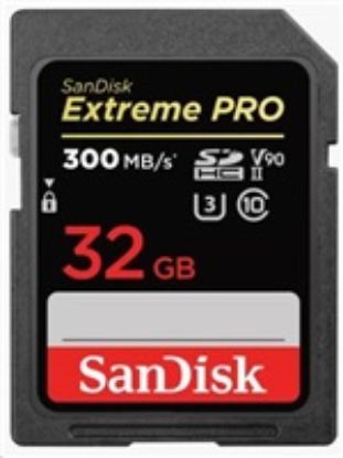 Obrázek SanDisk SDHC karta 32 GB Extreme PRO (300 MB/ s, Class 10, UHS- II U3 V90)