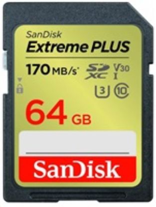 Obrázek SanDisk SDXC karta 64 GB Extreme PLUS (200 MB/ s Class 10, UHS- I U3 V30)