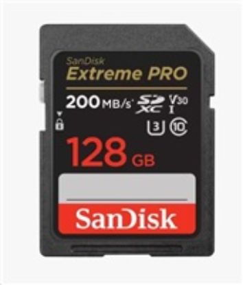Obrázek SanDisk SDXC karta 128 GB Extreme PRO (200 MB/ s Class 10, UHS- I U3 V30)