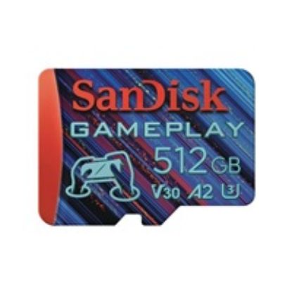 Obrázek SanDisk MicroSDXC karta 512 GB GamePlay (R: 190/ W: 130 MB/ s, UHS- I, V30, A2)