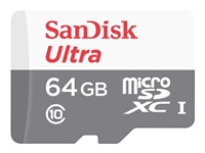 Obrázek SanDisk MicroSDXC karta 64 GB Ultra (R: 100/ W: 100 MB/ s, UHS- I, C10) + adaptér