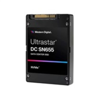 Obrázek WD Enterprise SSD 61.44 TB Ultrastar DC SN655, PCIe Gen4, (R: 4300, W: 3150MB/ s), RI- 1DW/ D BICS5 ISE