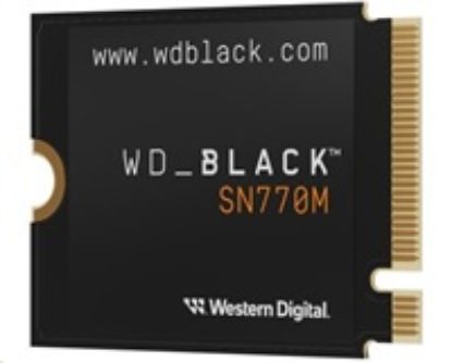 Obrázek WD BLACK SSD NVMe 1 TB PCIe SN770M Powered by SanDisk, Gen4 8 Gb/ s, (R: 5150, W: 4900MB/ s) M.2 2230- S3- M