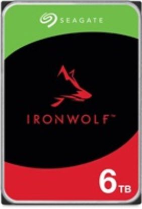 Obrázek SEAGATE HDD 6 TB IRONWOLF (NAS), 3.5", SATAIII, 5400 RPM, Cache 256MB, CMR