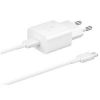 Obrázek Samsung cestovní nabíječka EP- T1510XWE, PD, 15 W, kabel USB- C, bílá