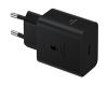Obrázek Samsung cestovní nabíječka EP- T4511XBE, Fast Charging 45 W, USB- C + datový kabel USB- C, černá