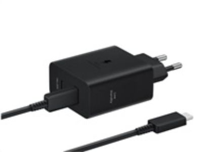 Obrázek Samsung Dual USB- C 50 W Cestovní nabíječka + USB- C Datový Kabel Black