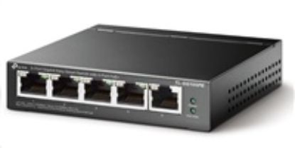 Obrázek TP- Link Easy Smart switch TL- SG105PE (5xGbE, 4xPoE+, 65 W, fanless)