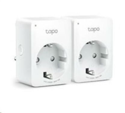 Obrázek TP- Link Tapo P110(2- pack)(EU) chytrá WiFi mini zásuvka (3680 W, 16A, 2, 4 GHz, BT)
